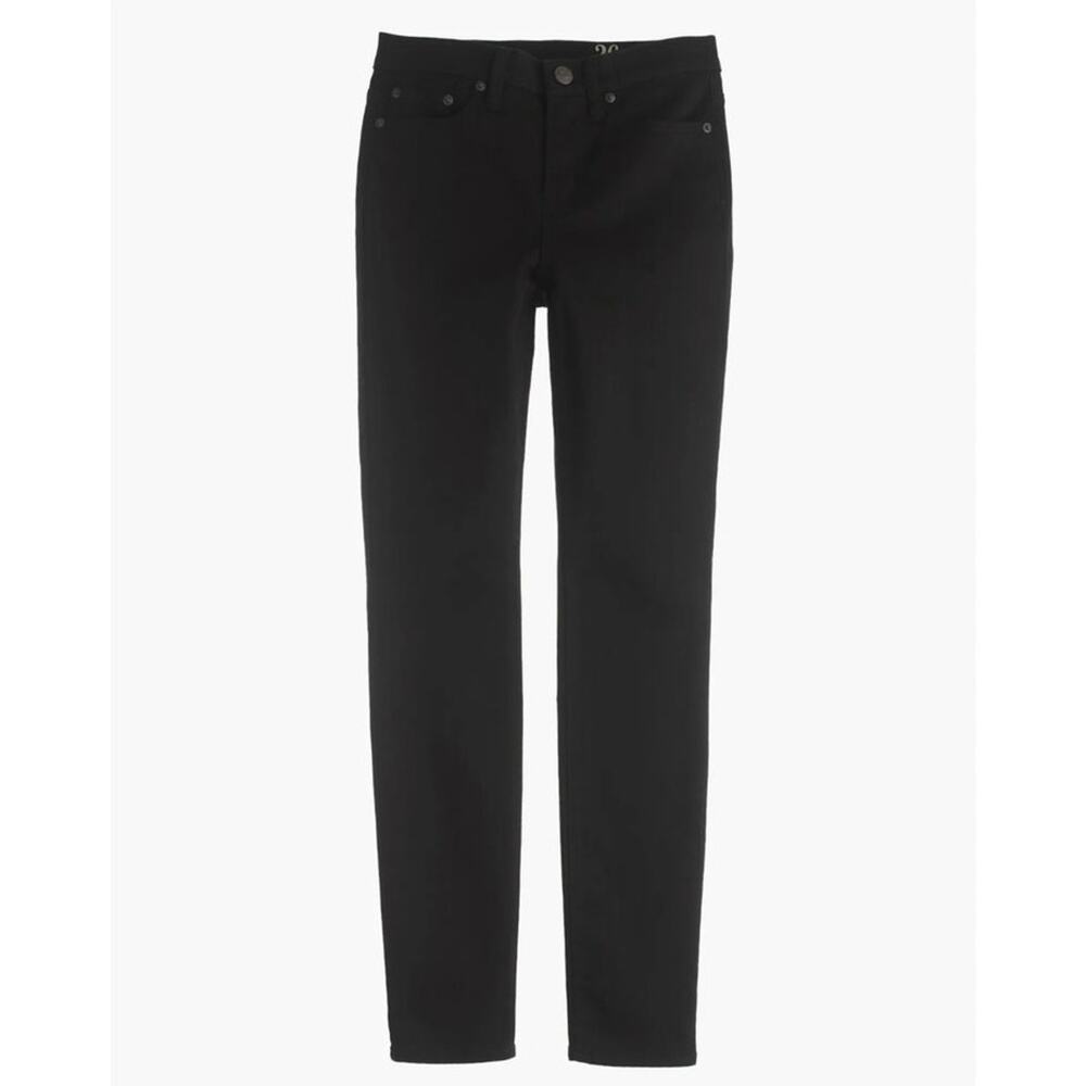 J.CREW Jeans WMNS 31 Black High Rise Toothpick Skinny Stretch Modern Minimalist